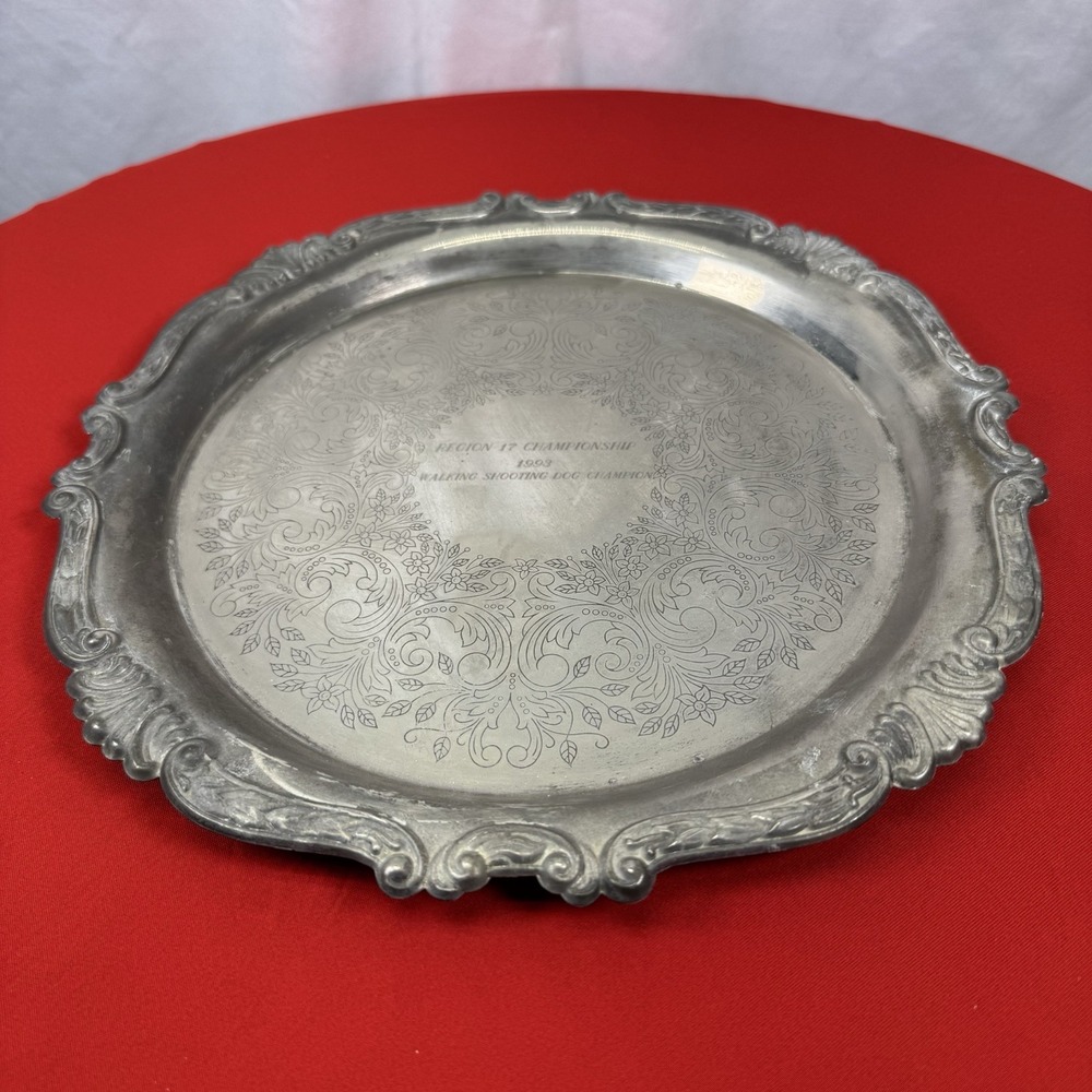 Sheridan EP Brass Tray "Region 17 Championship 1993 Walking Shooting Dog Champio